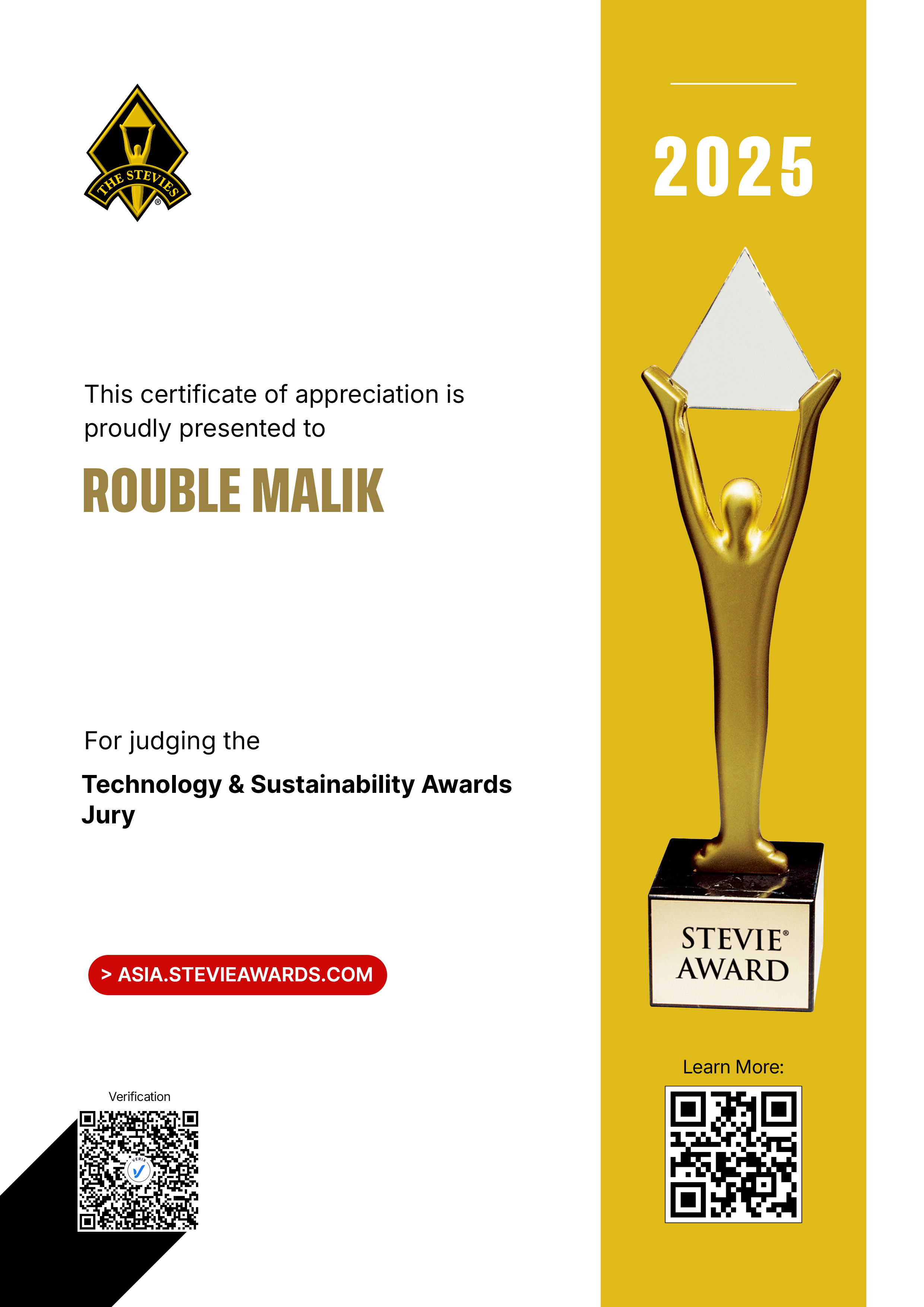 2025 Asia Pacific Award